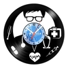Relógio De Parede - Disco de Vinil - Profissões - Medicina - VPR-059