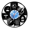 Relógio De Parede - Disco de Vinil - Profissões - Farmacêutico - VPR-076