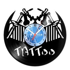 Relógio De Parede - Disco de Vinil - Profissões - Tatuador - VPR-098