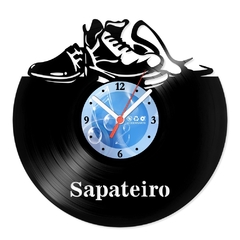 Relógio De Parede - Disco de Vinil - Profissões - Sapateiro - VPR-103