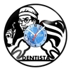 Relógio De Parede - Disco de Vinil - Profissões - Dentista - VPR-112
