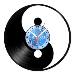 Relógio De Parede - Disco de Vinil - Símbolos - Yin Yang - VSI-006