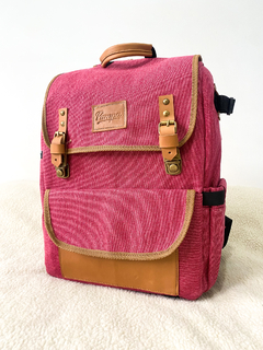 Mochila Oxford pink camel