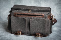 Bolso Magnus - Lona & Cuero - comprar online