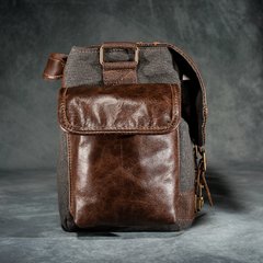 Bolso Ranger Lona & Cuero - Pampa