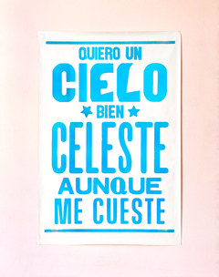 Afiche Celeste en internet