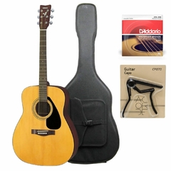 Kit Guitarra Folk Yamaha F-310 con Estuche, Capodastro y Cuerdas Medellin