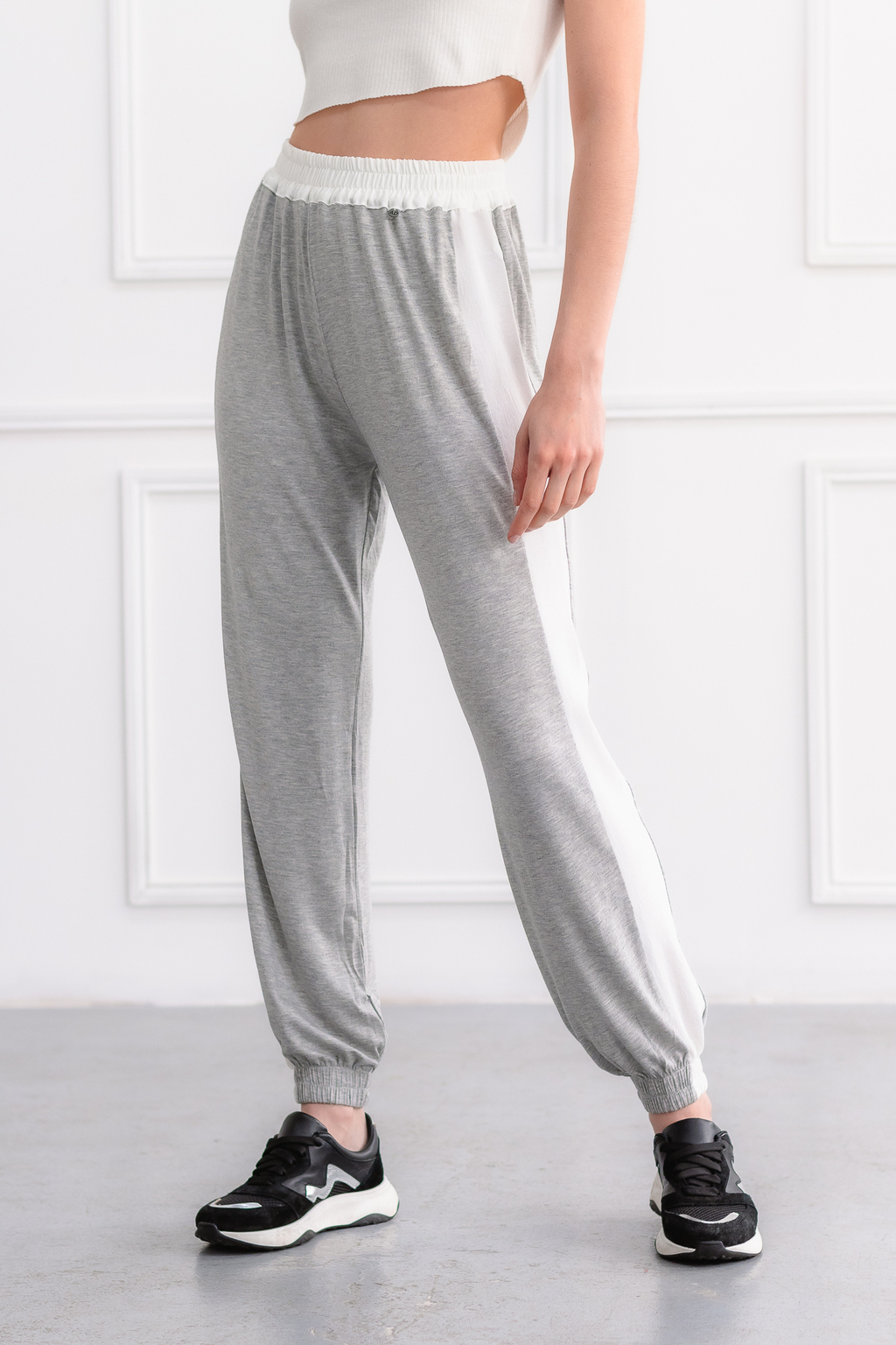 Pantalon viscosa combinado Talaris Gris