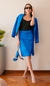 Falda de saten Zafiro azul - comprar online