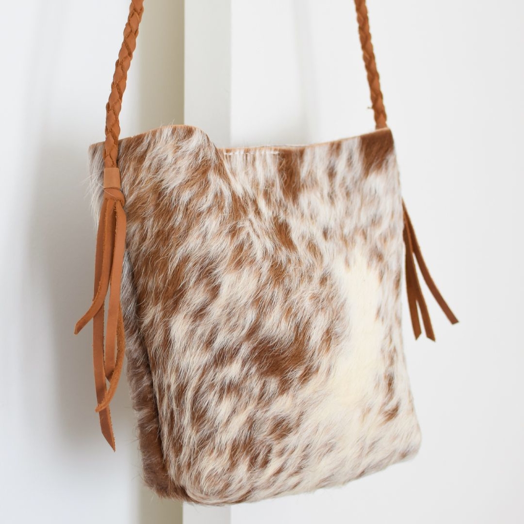 Cartera de cuero de vaca hotsell