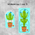 Adesivo MiaoMiao 1 ou 3 | Cute Cactus