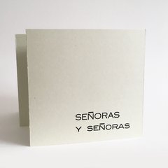 Señoras y señoras