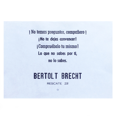Exhortación - Brecht
