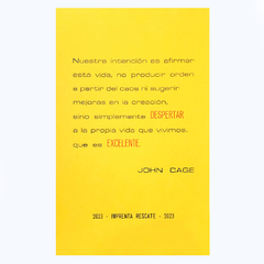 Excelente despertar - John Cage