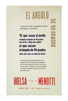 El ángulo de 90 grados - Bielsa cita a Menotti