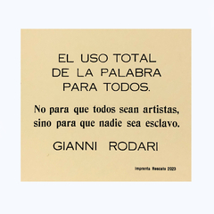 El uso total de la palabra - Rodari - Pequeño