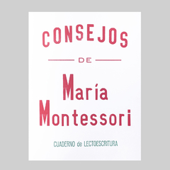 Consejos de María Montessori (3a edición)