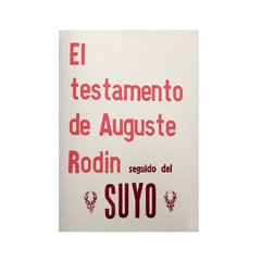 Testamento, de Auguste Rodin - Segunda edición.