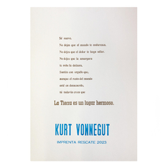 La Tierra es un lugar hermoso - Kurt Vonnegut