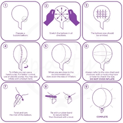 PACK X 5 GLOBO BURBUJA 24" - comprar online