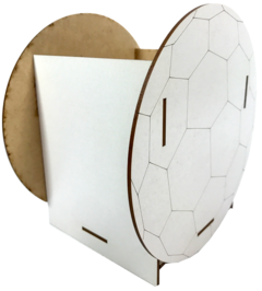 PACK X 3 CAJA BALON BLANCO MADERA - comprar online