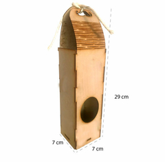 PACK. X 6 CAJA PARA BOTELLA MADERA T.O