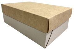 PQT. X 12 CAJA RECTANGULAR PEQUEÑA KRAFT - comprar online