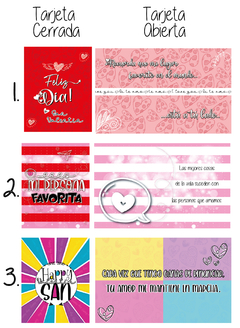 PACK.12 TARJETA DOBLE “P” SAN VALENTIN en internet