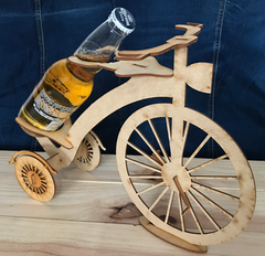 PQT. X 6 CAJA BICI PARA BOTELLA MADERA