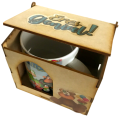 PACK X 6 CAJA MUG CUADRADA MADERA - - comprar online