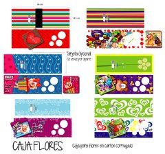 PACK. X 6 CAJA PARA FLORES R12