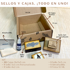 KIT: SELLOS + CAJAS (11x11x5)