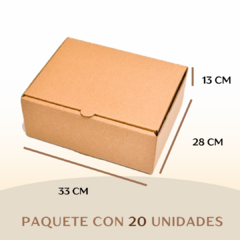 PACK. X 20 CAJA RIGIDA 33X28X13