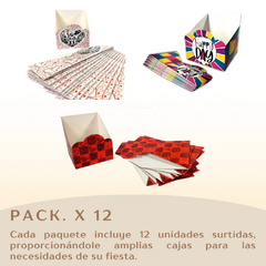 PACK. X 12 CAJA TRAPECIO - tienda online