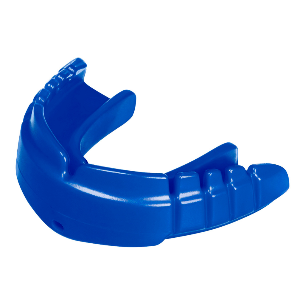 Protector bucal de rugby para aparato dental - ORTODONCIA X BRACE DUAL azul