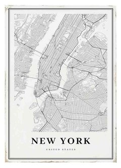 (386) MAPA NEW YORK - EMOTY Wall Deco