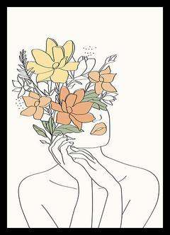 (768) MUJER CON FLORES - comprar online