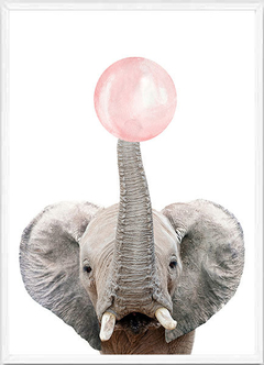 (795) ELEFANTE CON CHICLE ROSA en internet