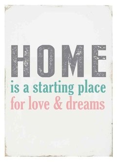 (23) HOME IS A STARTING PLACE 2 - EMOTY Wall Deco