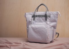 Mochila Mãe/Pai Estampa Flicky Branco e Rosa