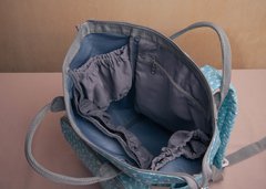 Mochila Mãe/Pai Estampa Flicky Azul e Branco - loja online