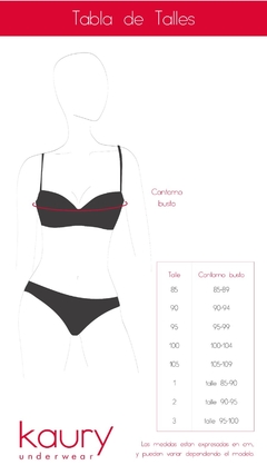 Conjunto de encaje. Corpiño corset taza soft con push up y cola less regulable. Art 8140 - comprar online