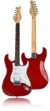 Guitarra Fretlight FG-621 Sem Fio Bluetooth Stratocaster Vermelha