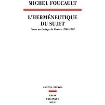 L'HERMÉNEUTIQUE DU SUJET