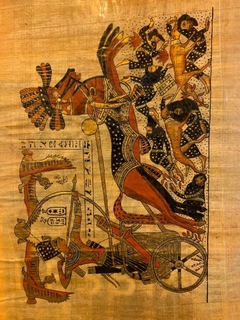 Faraó Tutankhamon caçando avestruzes II