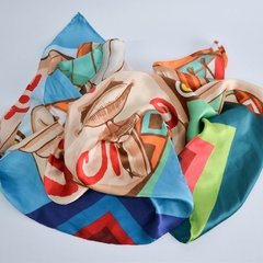 PAÑOLETA CULTURA WAYUU - VALISSE · 100% SILK SCARVES · A PIECE OF ART ·