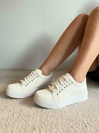 SNEAKERS ART. 014 TACHAS BLANCA - comprar online