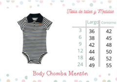 Body Chomba Menton Azul - tienda online