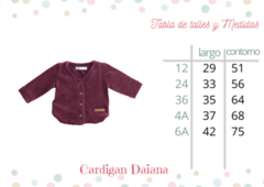 Cardigan Daiana Bordo - tienda online