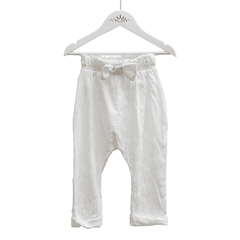 Pantalón con moño Crudo - comprar online